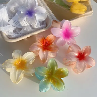 Flower Shape Hair Claw Clips